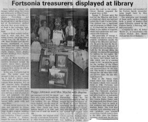Elberton Star Article About Early Fortsonia Area